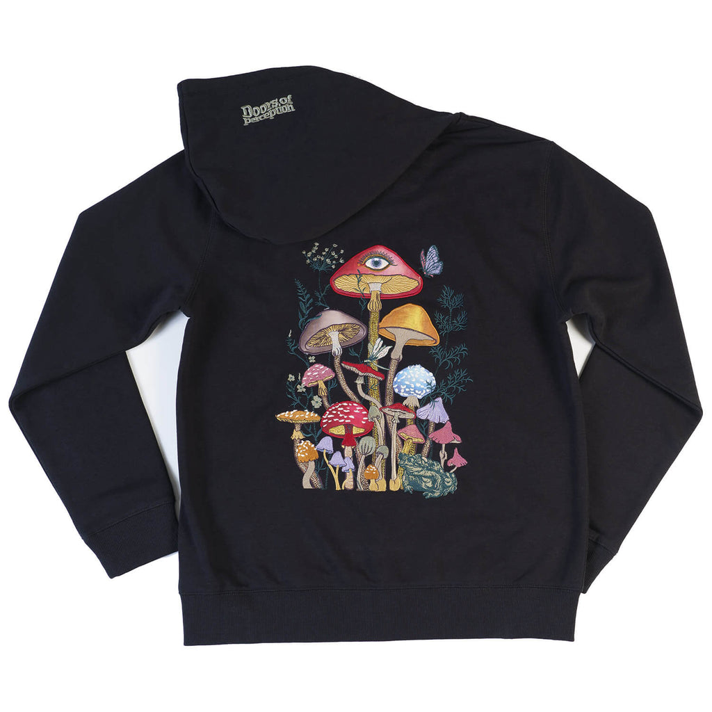 Doors of Perception by Patrick Cox | Mushroom Hoodie - Black
