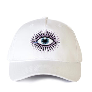 Eye baseball cap 👁️  White