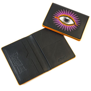 EYE leather card holder 👁 Black