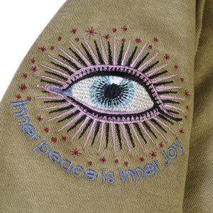 ALL OVER EYES sweatshirt 👁 Khaki