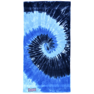 LOGO Tie Dye beach towel 🚪 Blue Wave