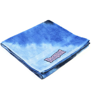 LOGO Tie Dye beach towel 🚪 Blue Wave