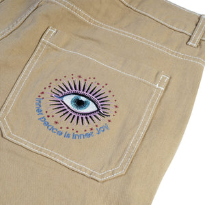 ALL OVER EYES cargo pants 👁 Beige