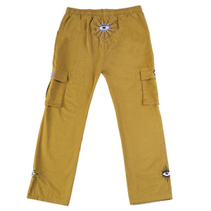 RADIATING EYE Y2K cargo trousers 👁 Tan
