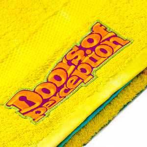 LOGO Tie Dye beach towel 🚪 Fluro Rainbow