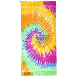 LOGO Tie Dye beach towel 🚪 Pastel Spiral