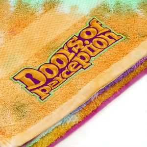 LOGO Tie Dye beach towel 🚪 Pastel Spiral