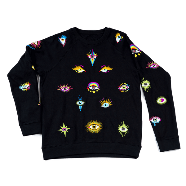 Black kenzo eye sweatshirt deals